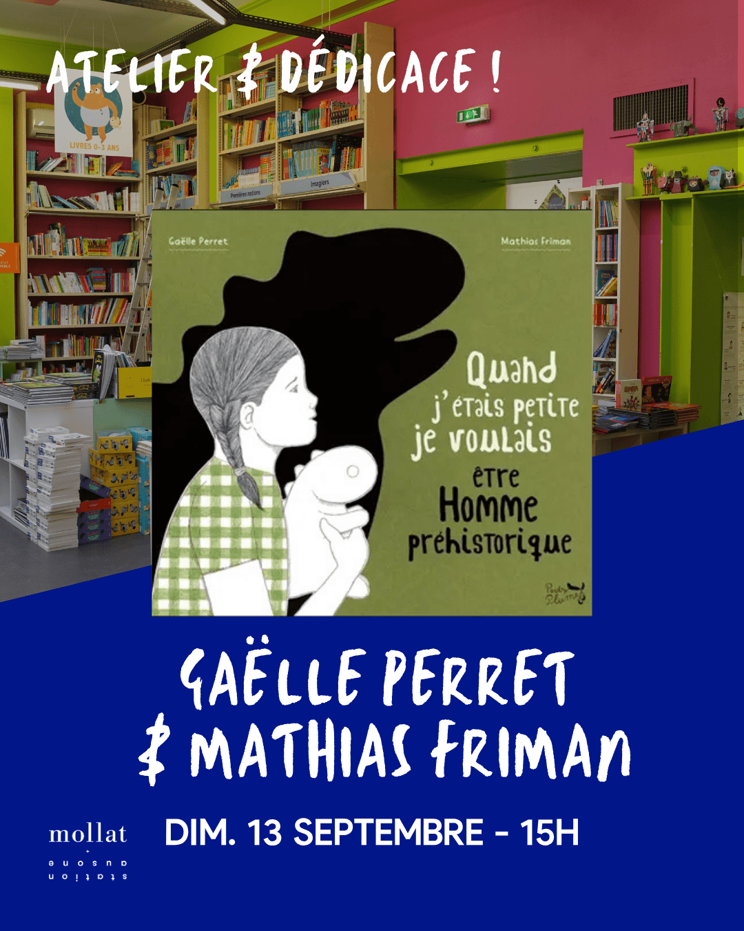 Atelier et dédicace avec Gaëlle Perret et Mathias Friman