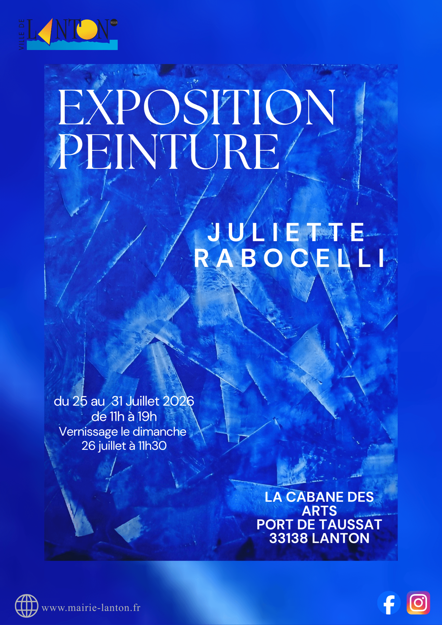 Exposition de Peintures de Juliette Rabocelli