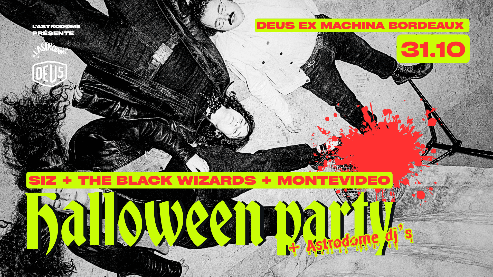 Halloween Party : SIZ + The Black Wizards + Montevideo
