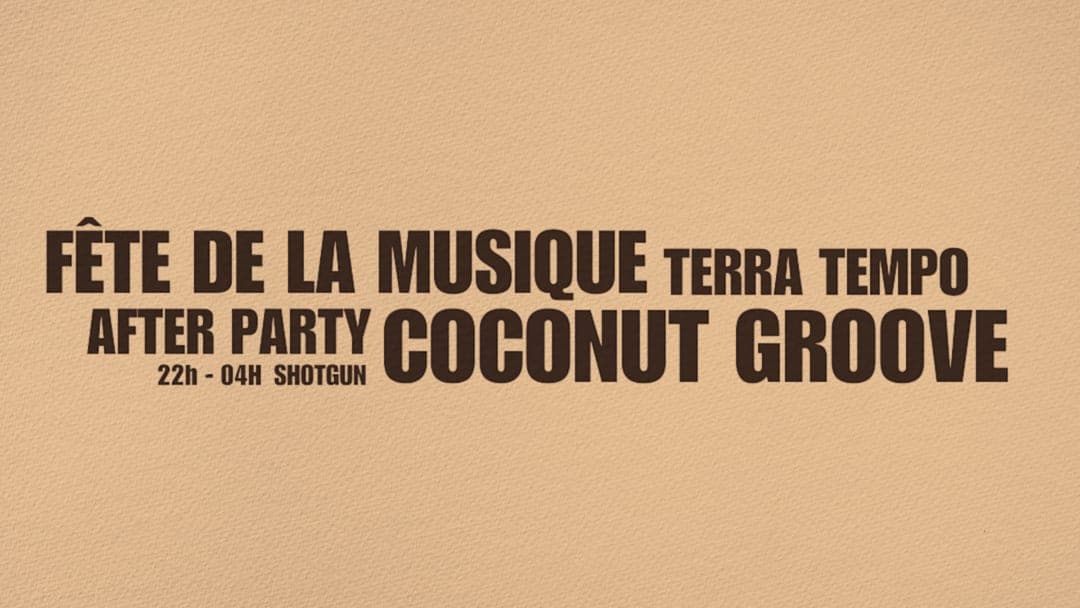 AFTER PARTY COCONUT GROOVE X TERRA TEMPO