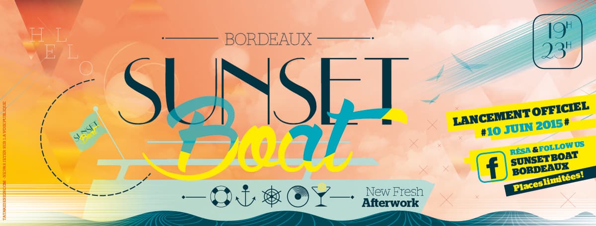 Apéro Afterwork Sunset Boat