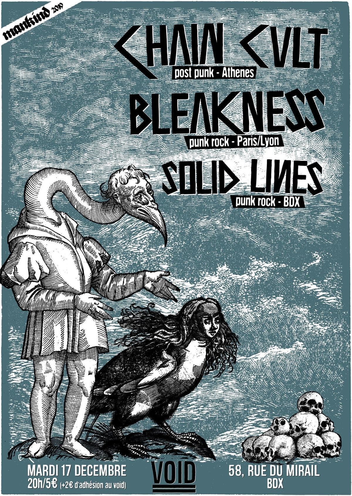 CHAIN CULT + BLEAKNESS + SOLID LINES