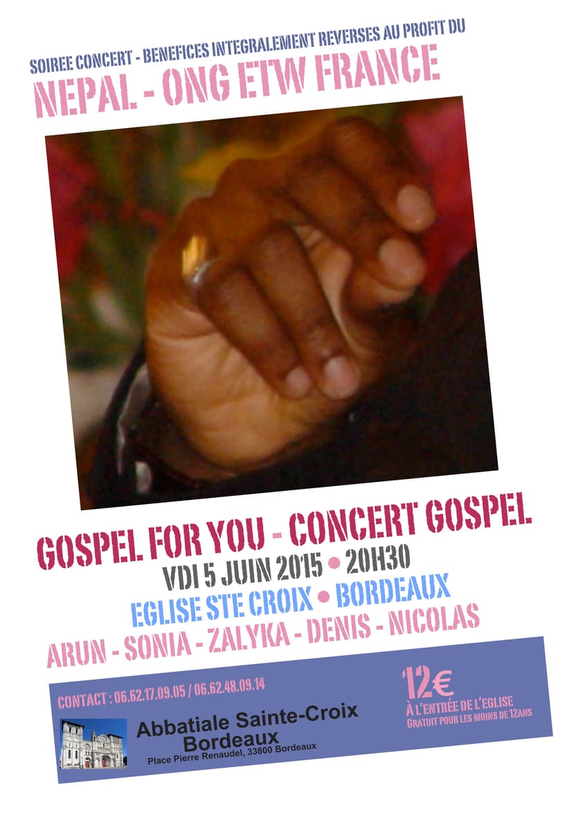 Concert de Gospel au profit du Nepal