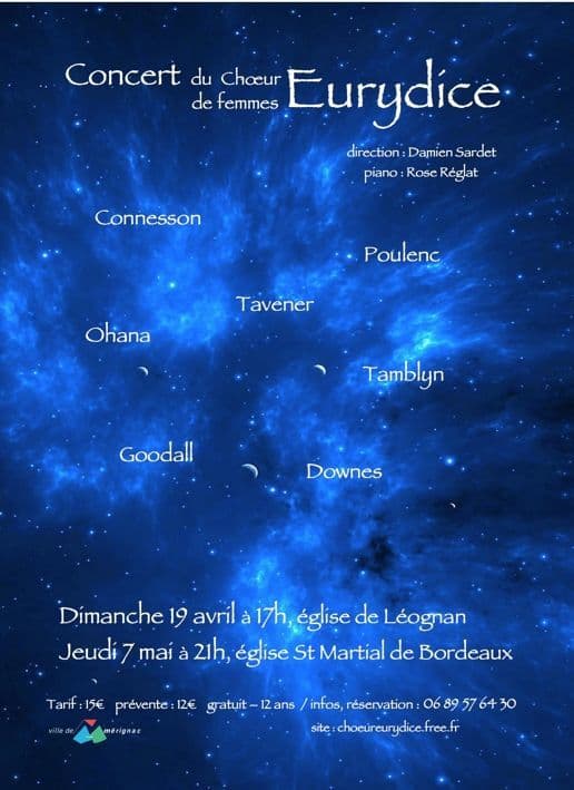 Concert du Chur de femmes Eurydice