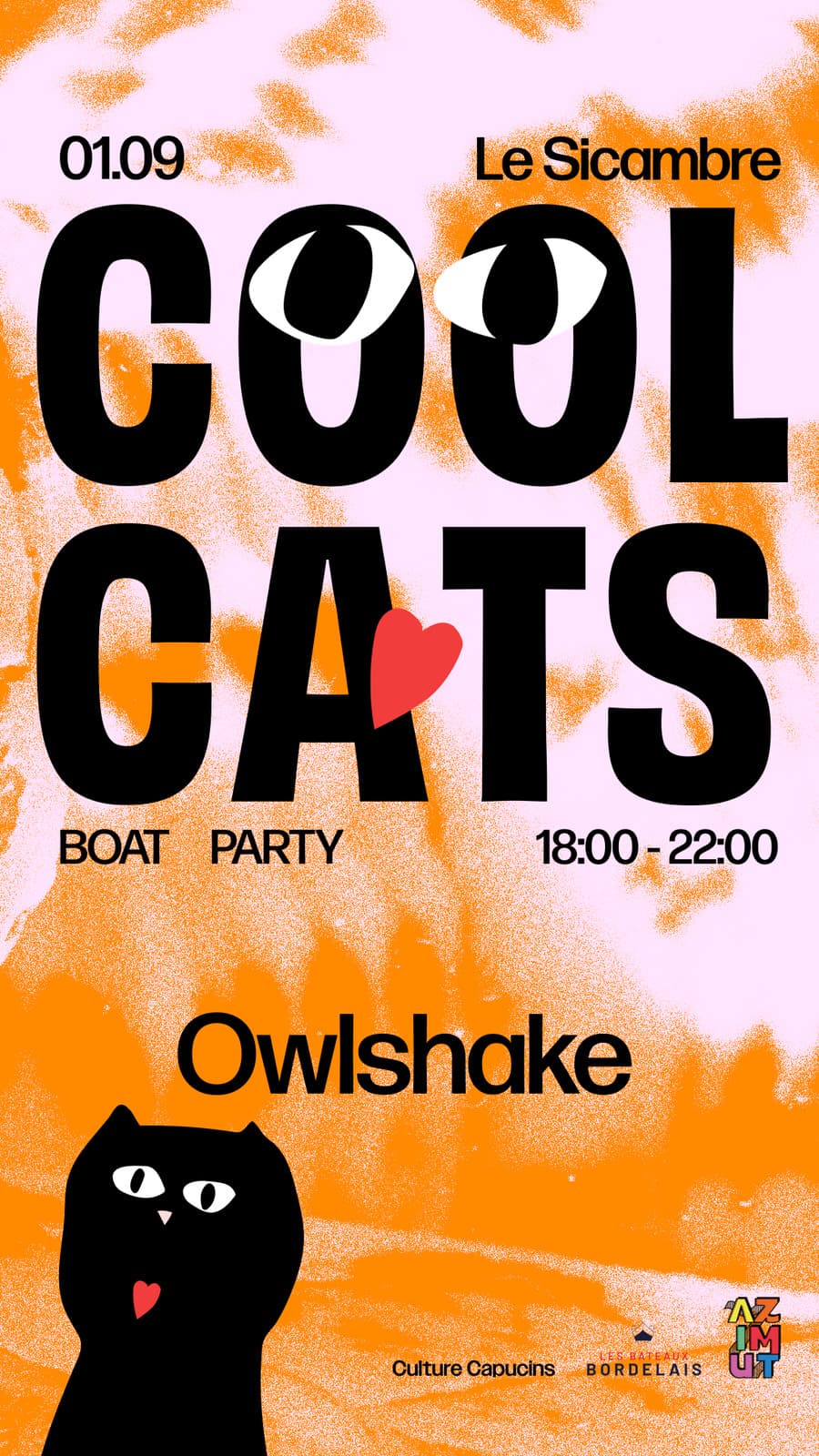 COOL CATS BOAT PARTY - OWLSHAKE