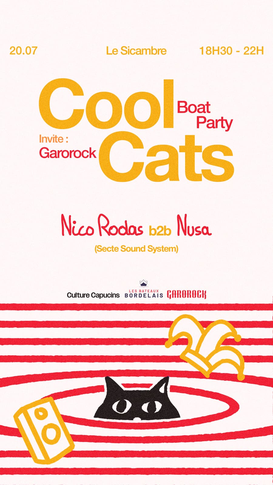COOL CATS BOAT PARTY x GAROROCK
