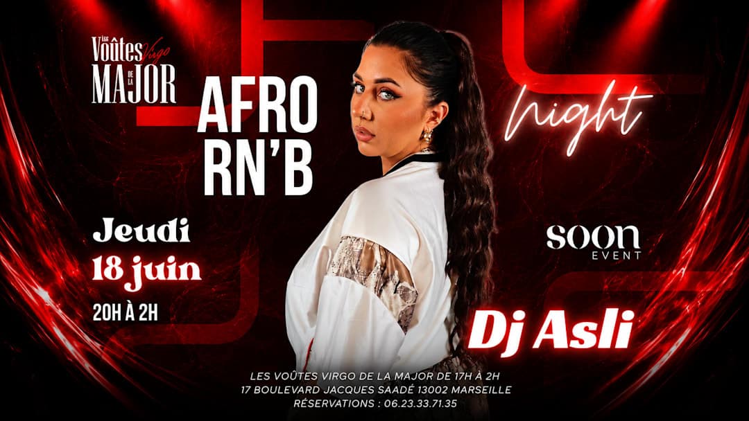 Dj ASLI - Afro/Rn’b Night - Entrée gratuite