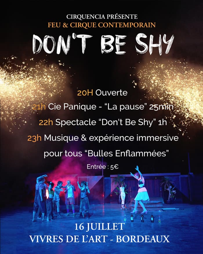 ''Don't Be Shy'' par CIRQUENCIA