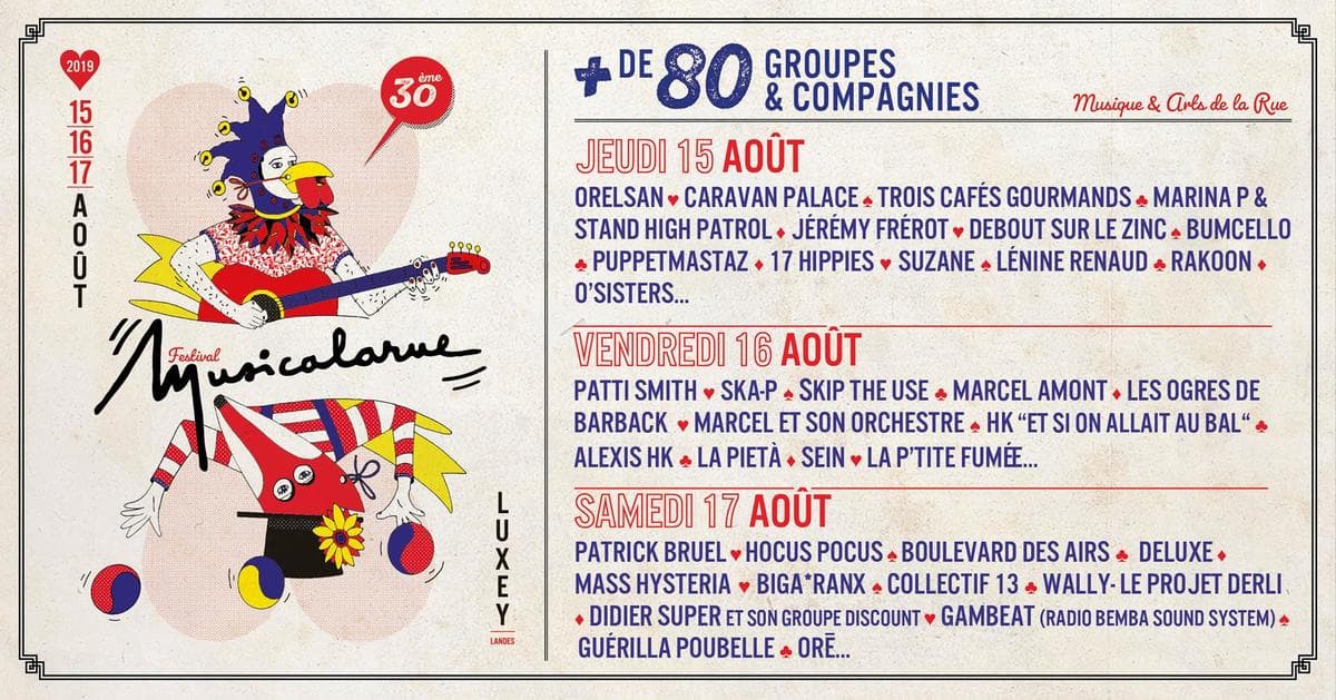 FESTIVAL MUSICALARUE 2019
