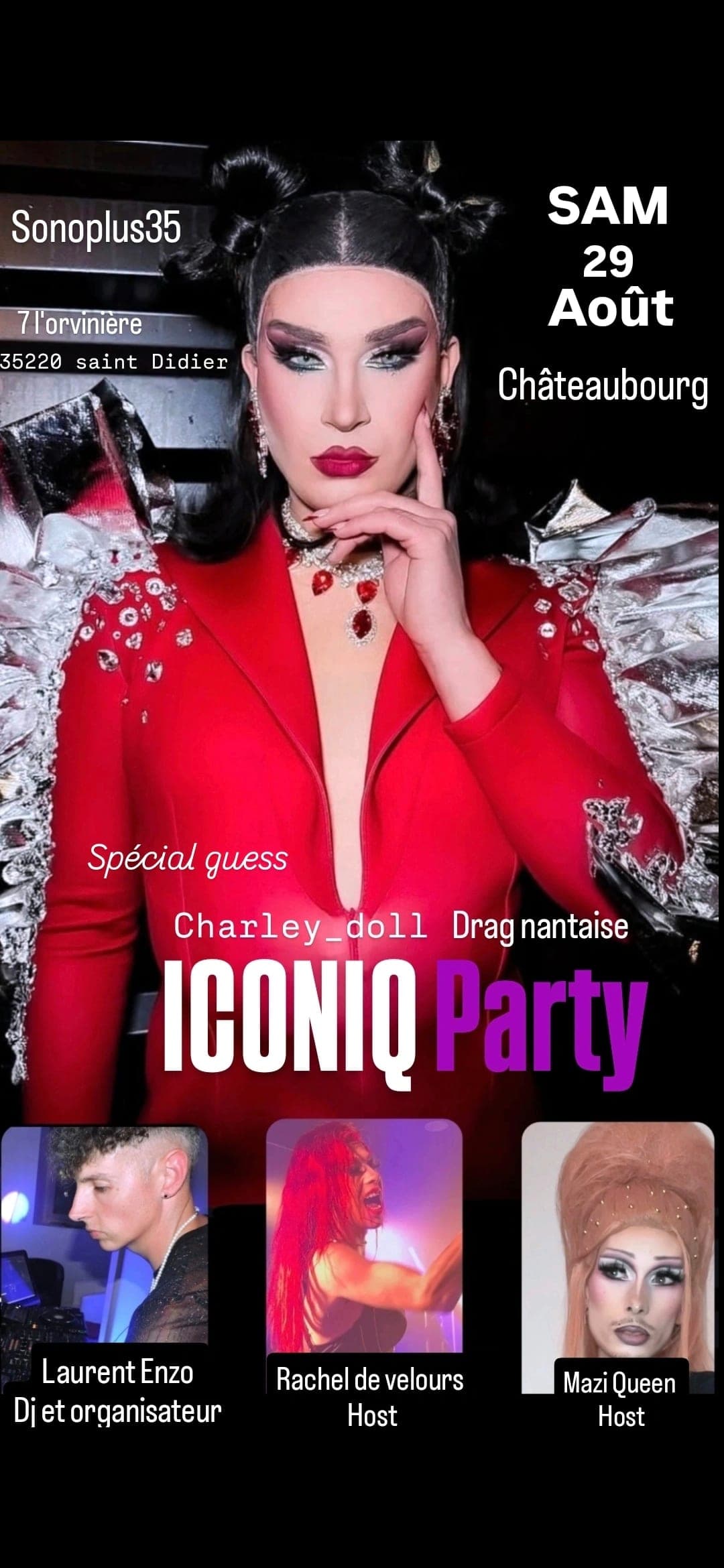 ICONIQ PARTY Châteaubourg - Show Drag Charley Doll