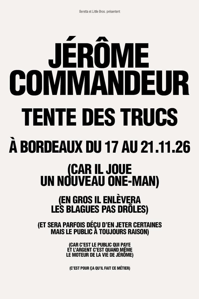 Jérôme Commandeur – Tente des trucs