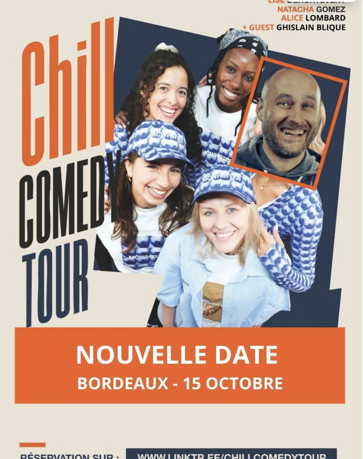 Le Chill Tour : Lise Dehurtevent, Camille Lorente, Alice Lombard, Anninka et Natacha Gomez