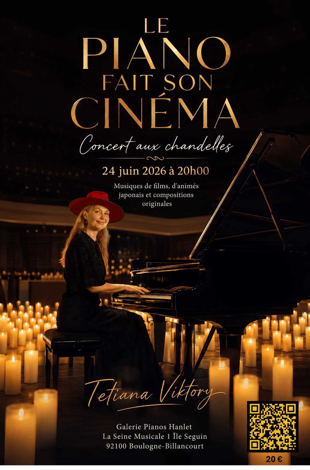 LE PIANO FAIT SON CINÉMA - CONCERT AUX CHANDELLES