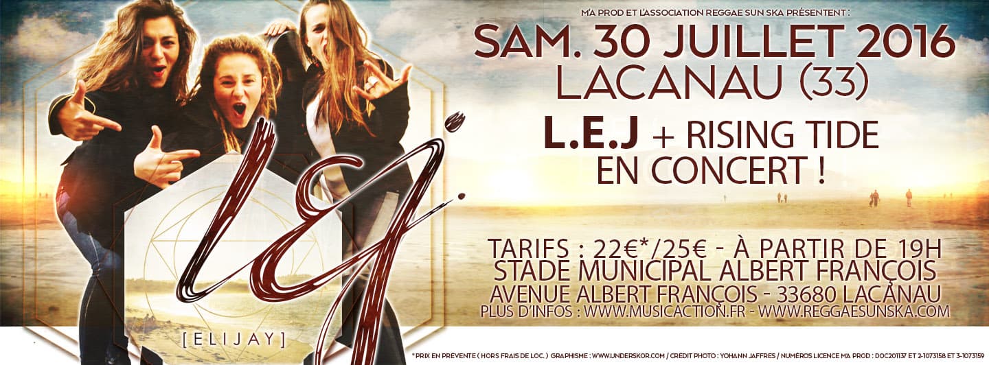 L.E.J + Rising Tide + Mike Love