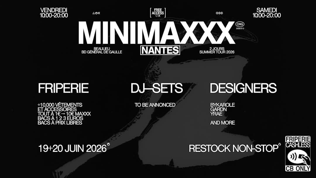 [NANTES] FRIPERIE + DJ-SETS + DESIGNERS