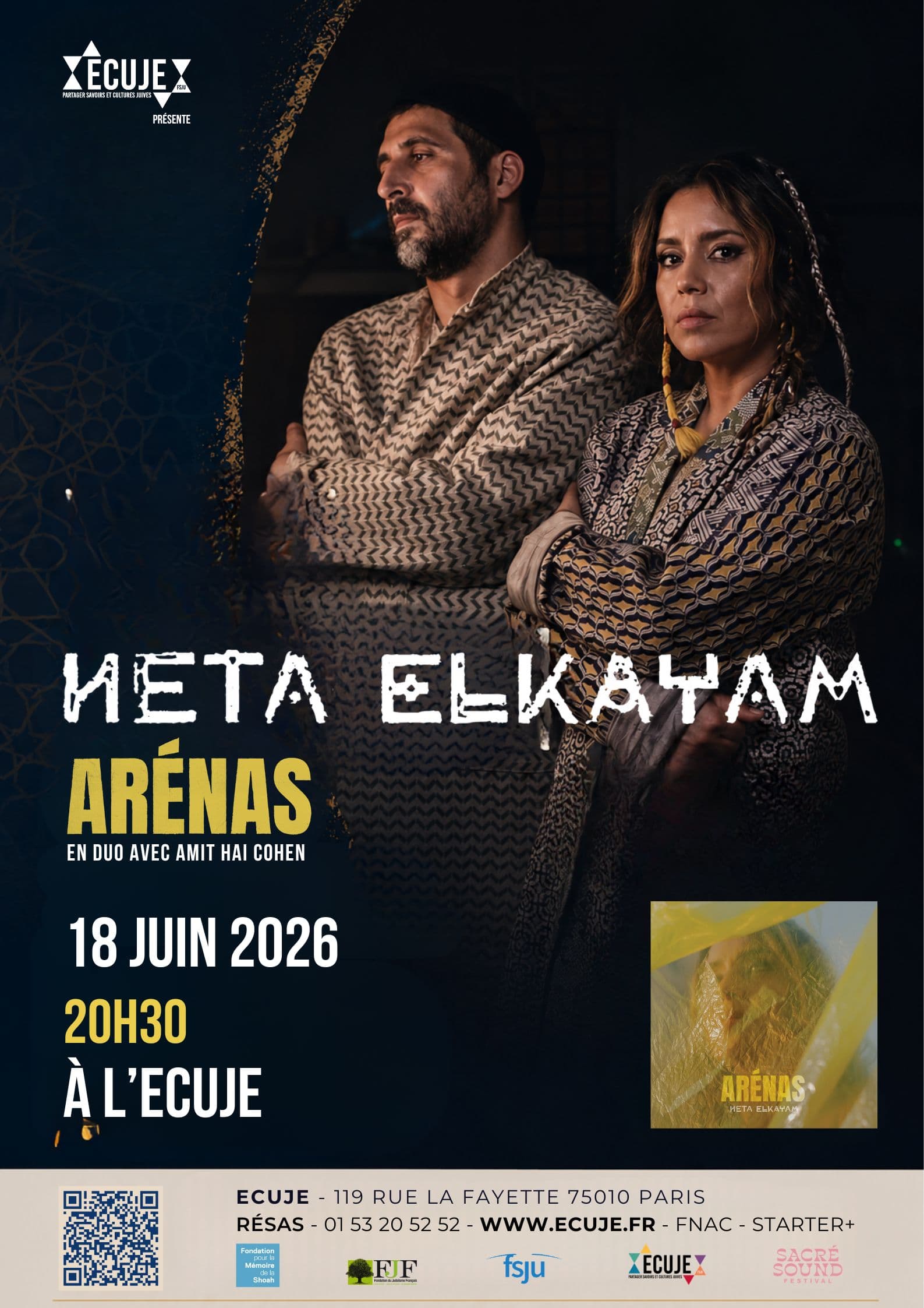 Neta Elkayam en concert à l’ECUJE. ARÉNAS.