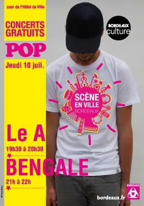 Scène en ville soirée pop