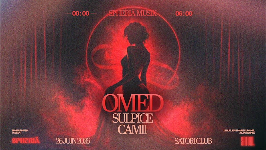 SPHERIÄ AT SATORI CLUB VENDREDI 26 JUIN