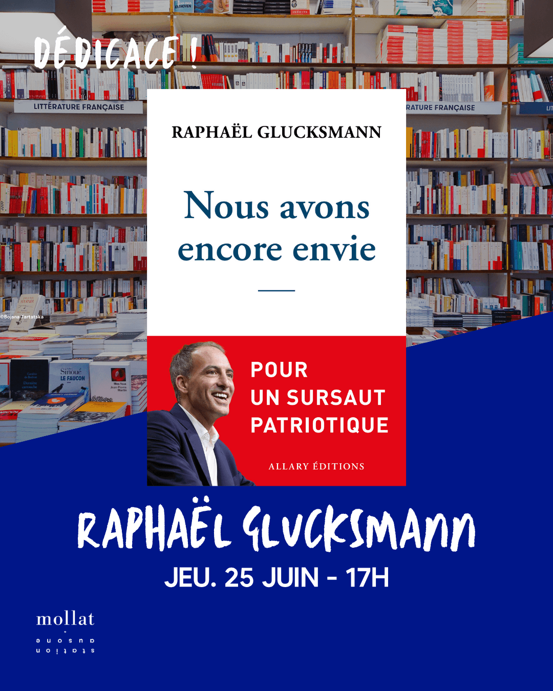 Dédicace de Raphaël Glucksmann