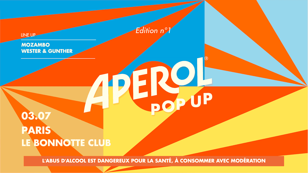 Aperol Pop-Up - Édition n°1 - PARIS - 3 juillet 2026