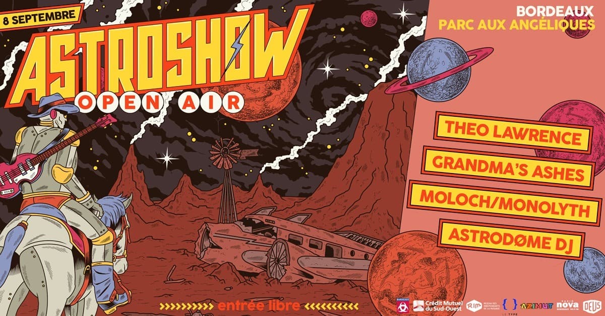 ASTROSHOW OPEN AIR : THEO LAWRENCE + GANDMA'S ASHES + MOLOCH/MONOLYTH