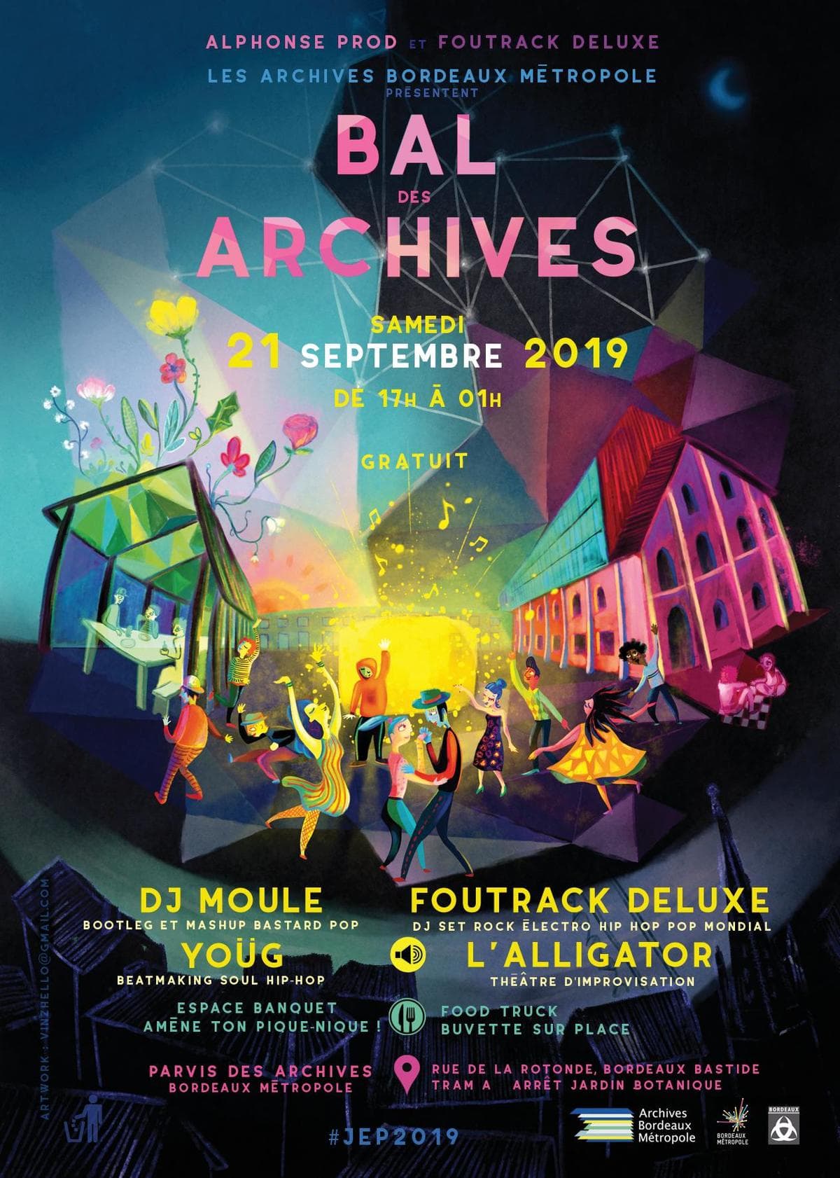 Bal des Archives - DJ Moule + Foutrack Deluxe + Yoüg + Alligator