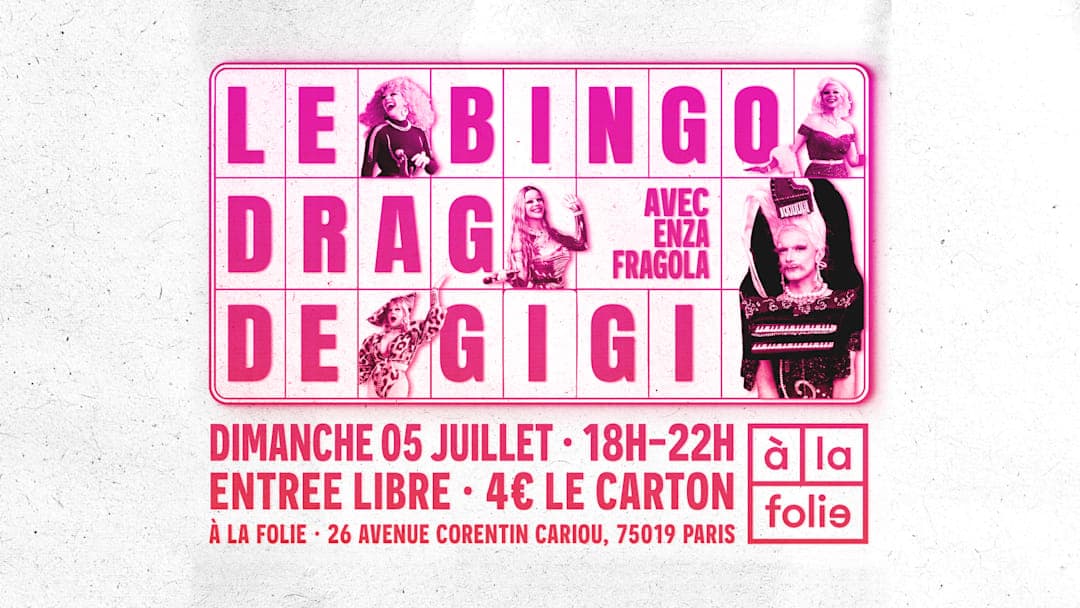 Bingo Drag de Gigi Von Dredee à la Folie! avec Enza Fragola