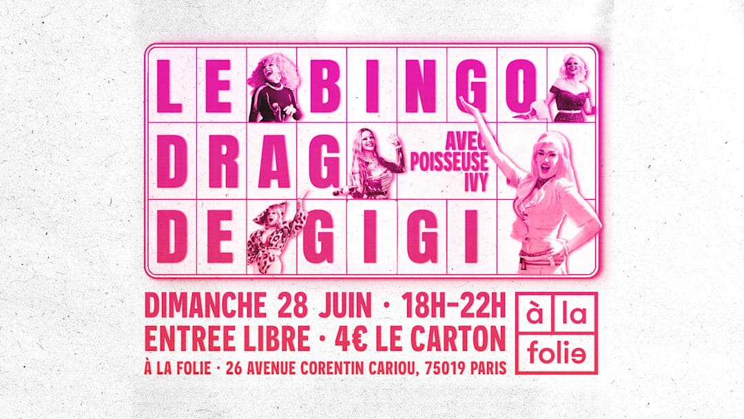 Bingo Drag de Gigi Von Dredee à la Folie! avec Poisseuse Ivy