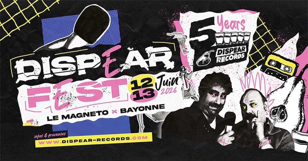 Dispear Fest J1 : Belly Button, The Playmatics, Kuma No Motor, The Sobers, Black Mantra