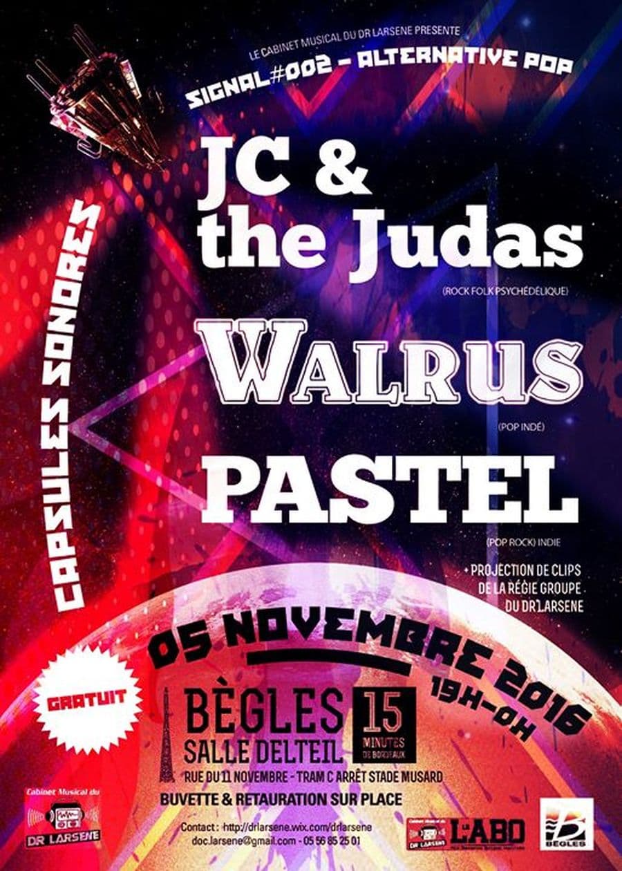 Capsules Sonores #002 : avec JC & the Judas + Pastel + Walrus