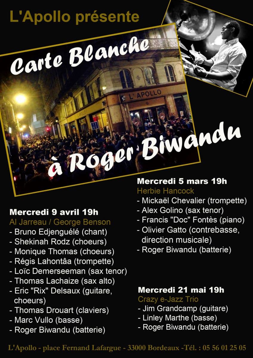 Carte Blanche à Roger Biwandu "AL JARREAU & GEORGE BENSON"