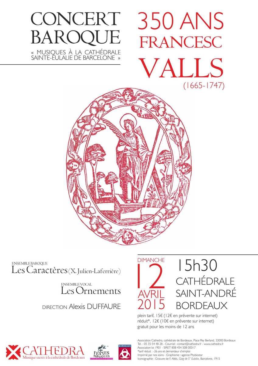 Concert baroque : 350 ans de Francesc Valls