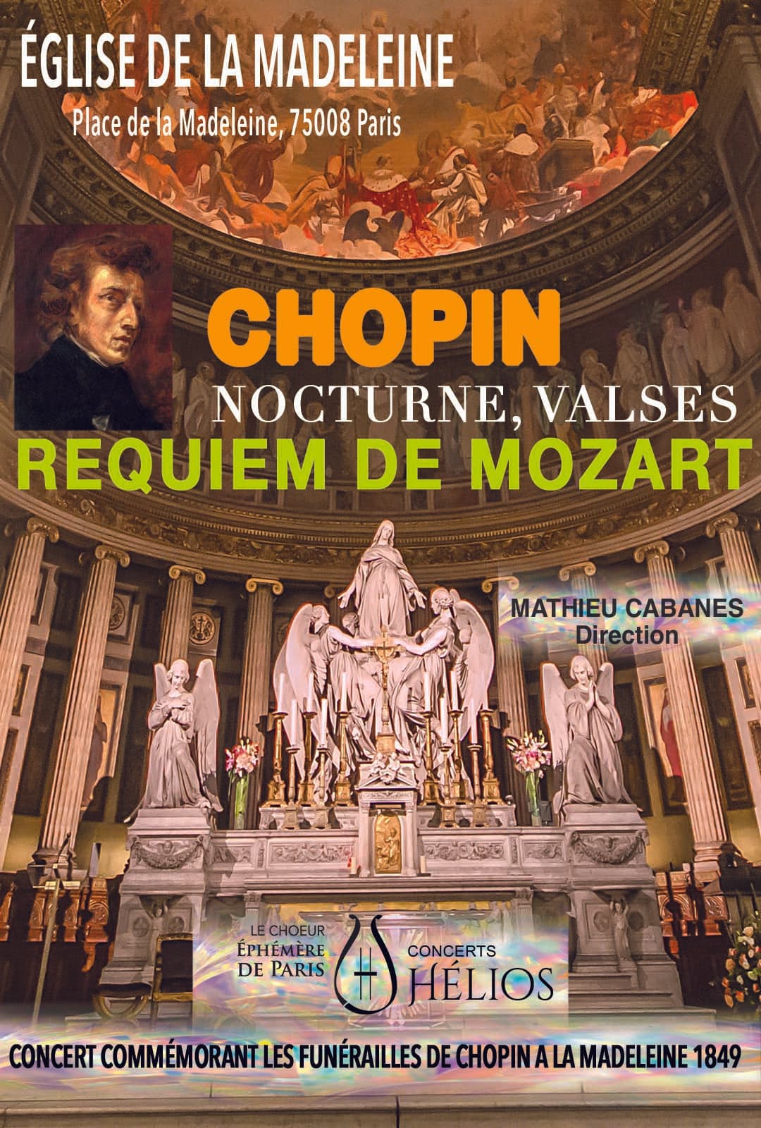 Concert Commémoratif des Funérailles de Chopin à la Madeleine 1849