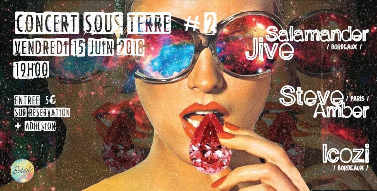 Concert sous terre #2 avec Salamander Jive + Steve Amber + Icozi
