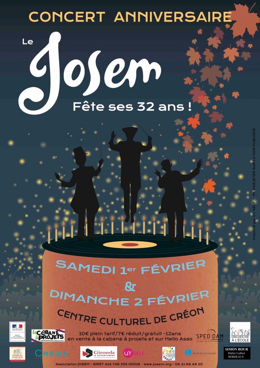 Concerts anniversaires du Josem - 32 ans