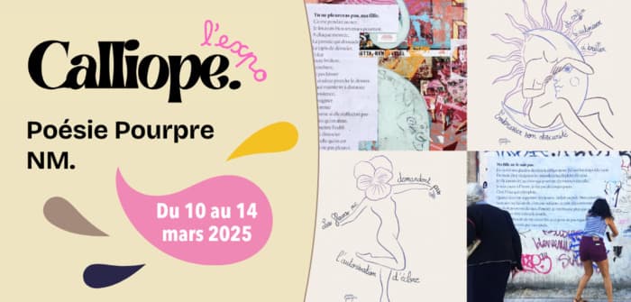 Exposition de poésie avec l'association étudiante Calliope : Poésie Pourpre et NM.
