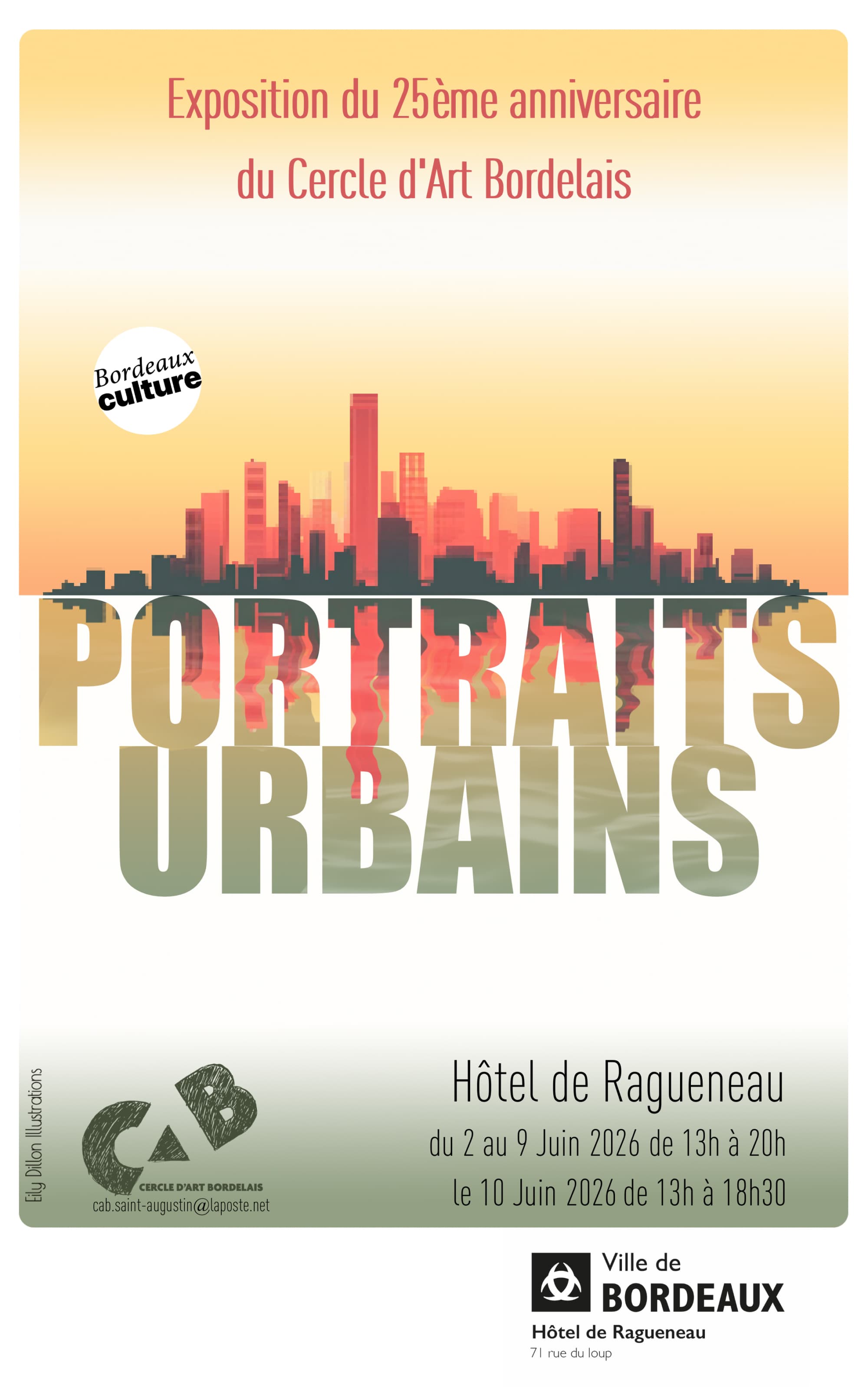 Portraits Urbains : exposition des 25 ans du Cercle d'Art Bordelais