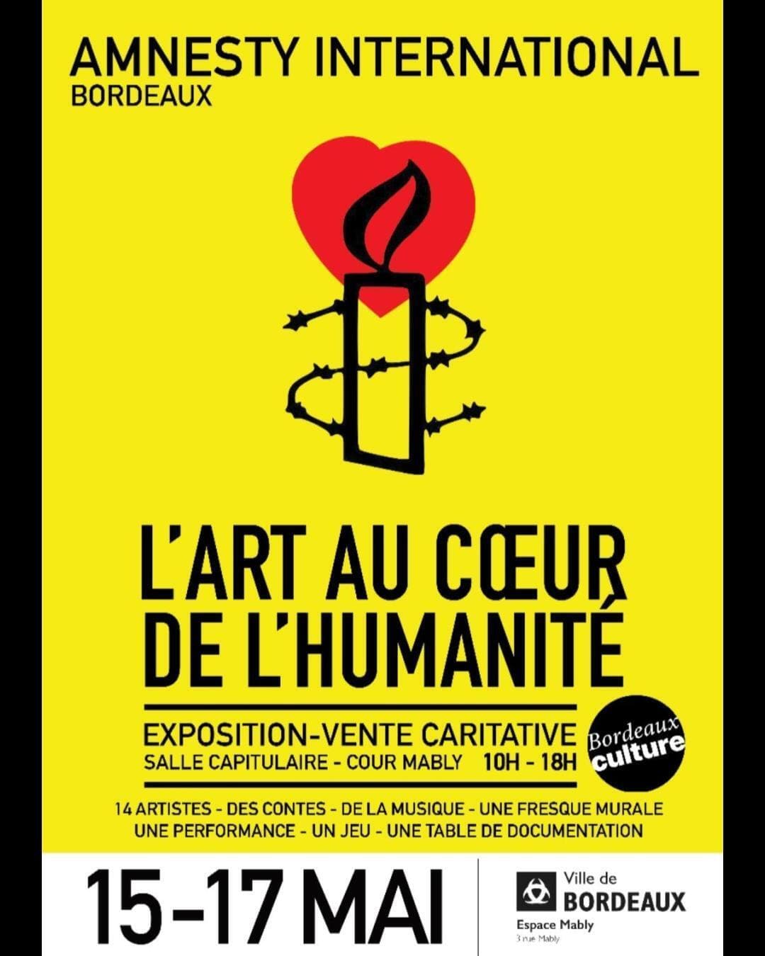 Exposition - Vente caritative : L'art au coeur de l'Humanité