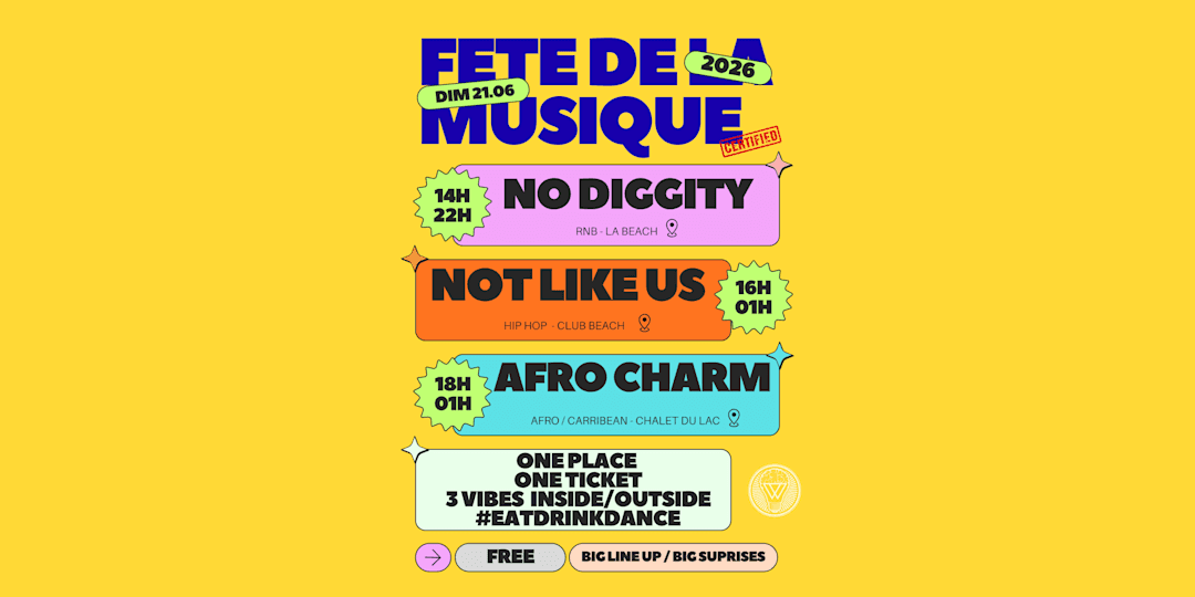 FETE DE LA MUSIQUE 2K26 - 3 VIBES 3 EVENTS 1 DESTINATION