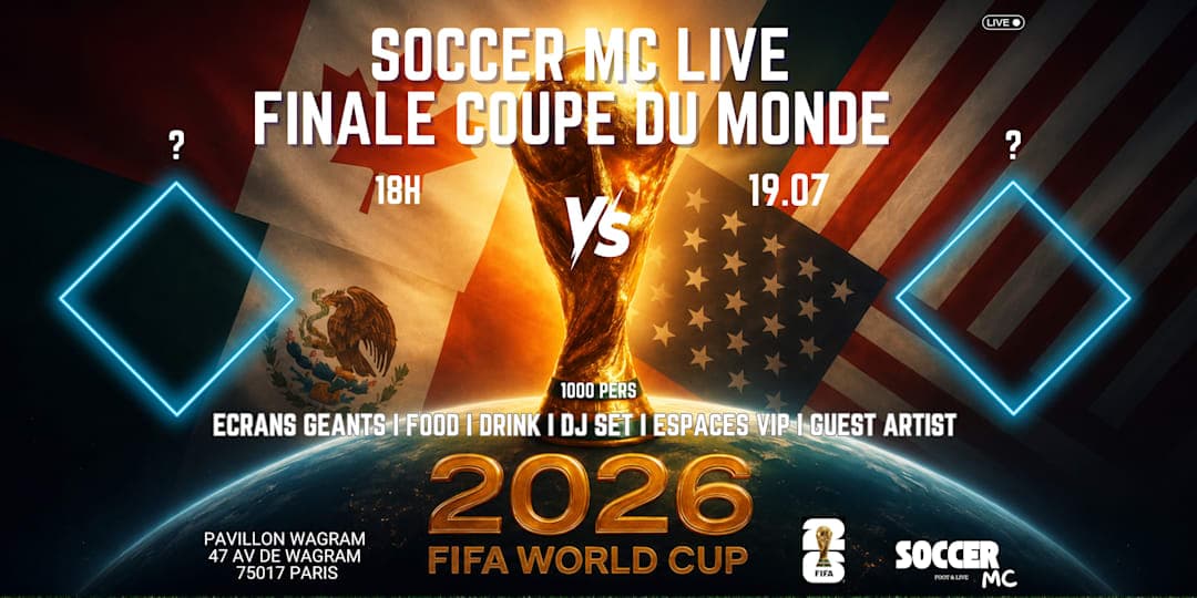 FINALE CDM 2026 I SOCCER MC LIVE I PAVILLON WAGRAM