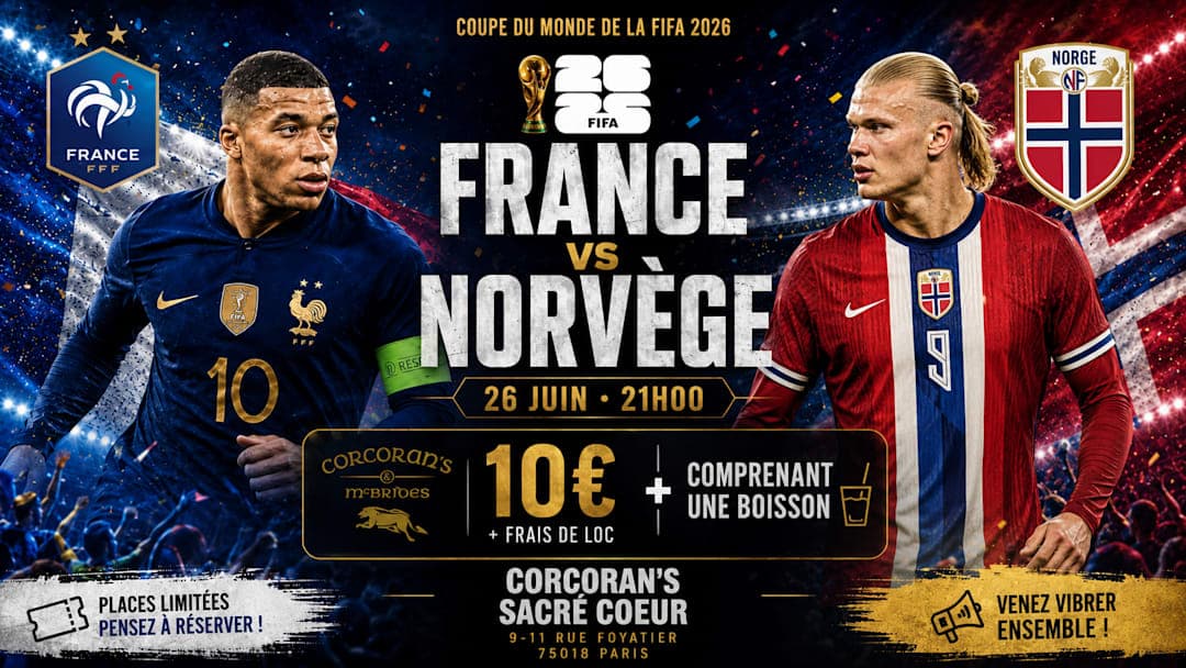 FRANCE vs NORVEGE • COUPE DU MONDE 2026