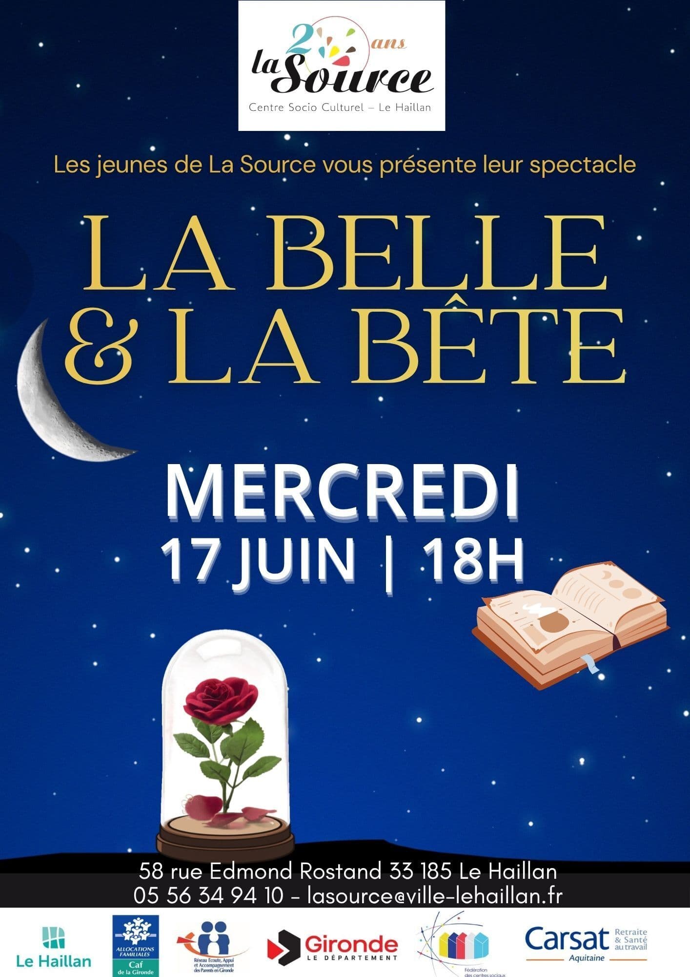 La Belle et la Bête : comédie musicale des jeunes de La Source