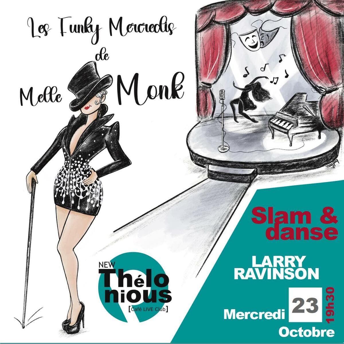 Le Funky mercredi de Mademoiselle Monk ! invite LARRY RAVISON