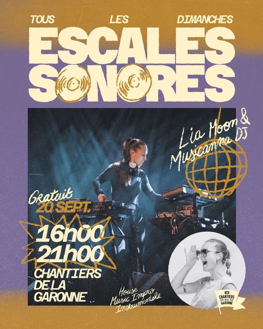 Les Escales Sonores - House et impro avec Liamon et Musicanna