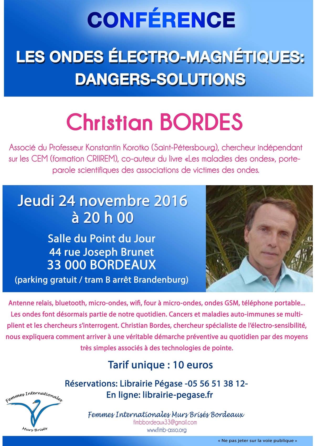 LES ONDES ÉLECTRO-MAGNÉTIQUES : DANGERS-SOLUTIONS