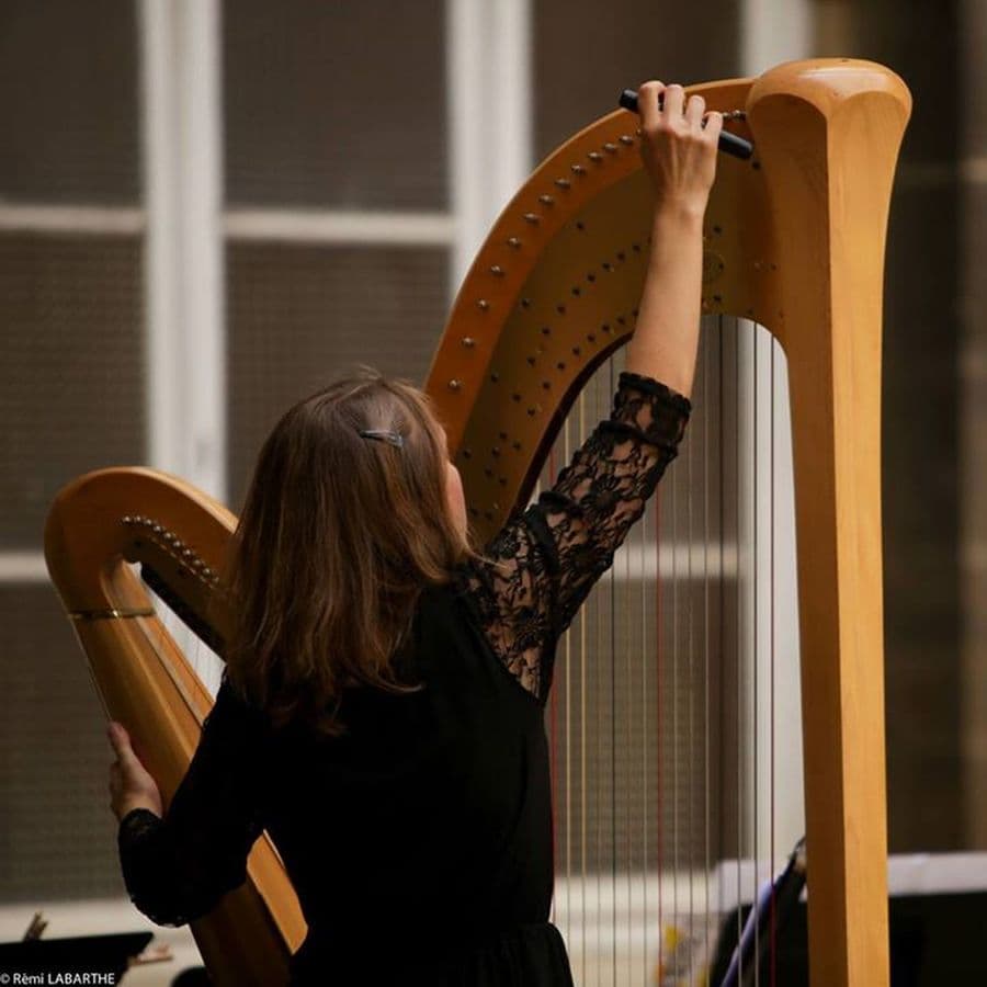 Mini concert, découverte de la harpe