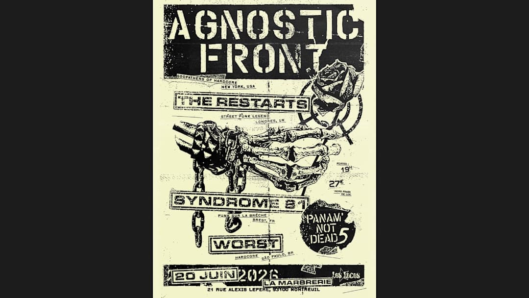 Panam' not dead #5 : Agnostic Front + The Restarts +