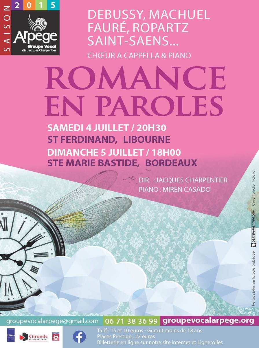Romance en Paroles, concert de musique française