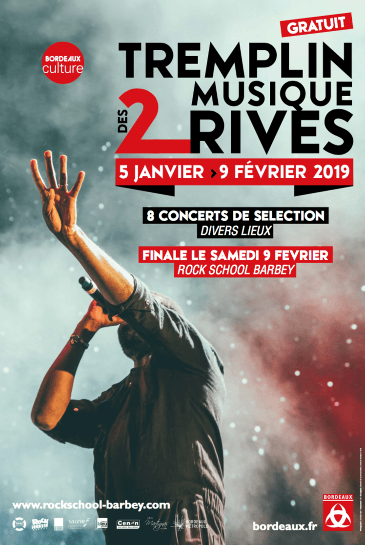 Tremplin musique des 2 rives - Demi finale Bordeaux Bastide avec Goodbye Harla + owls+ Zebra Lova + Fantöms + Interlopes