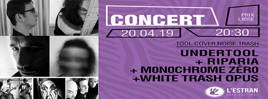 Undertool + Riparia + Monochrome Zéro + White Trash Opus